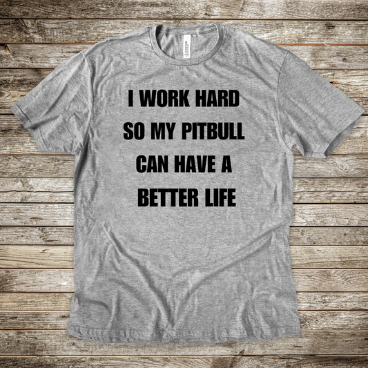 I Work Hard Shirt - Text Design